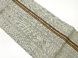 本場筑前博多縞模様織出し名古屋帯